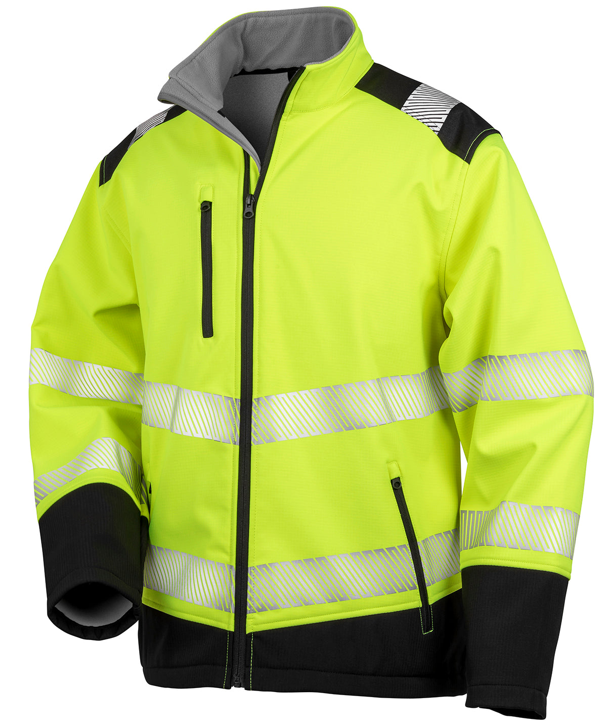 Printable ripstop safety softshell - Fluorescent Yellow/ Black