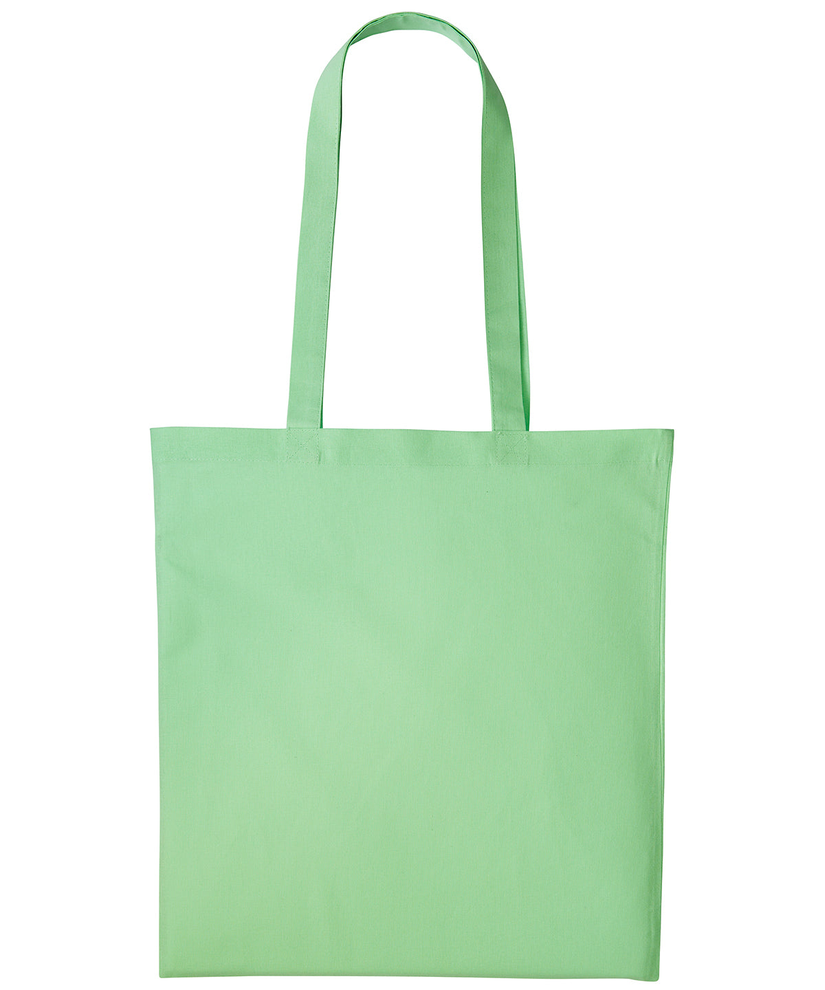 Cotton shopper long handle - Pastel Green