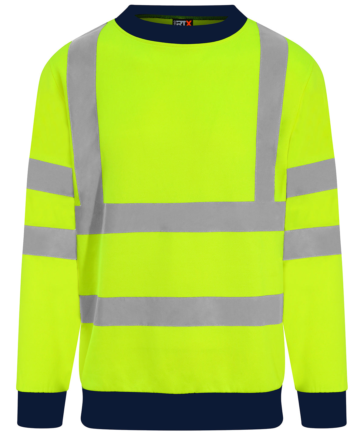 High visibility sweatshirt - HV Yellow/ Navy