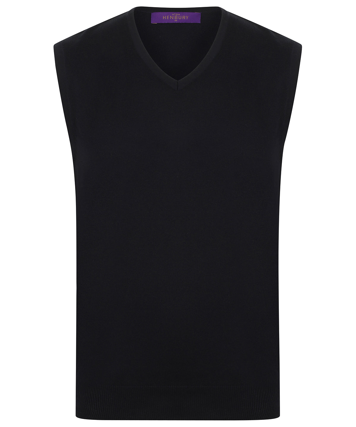 Sleeveless v-neck jumper - Black