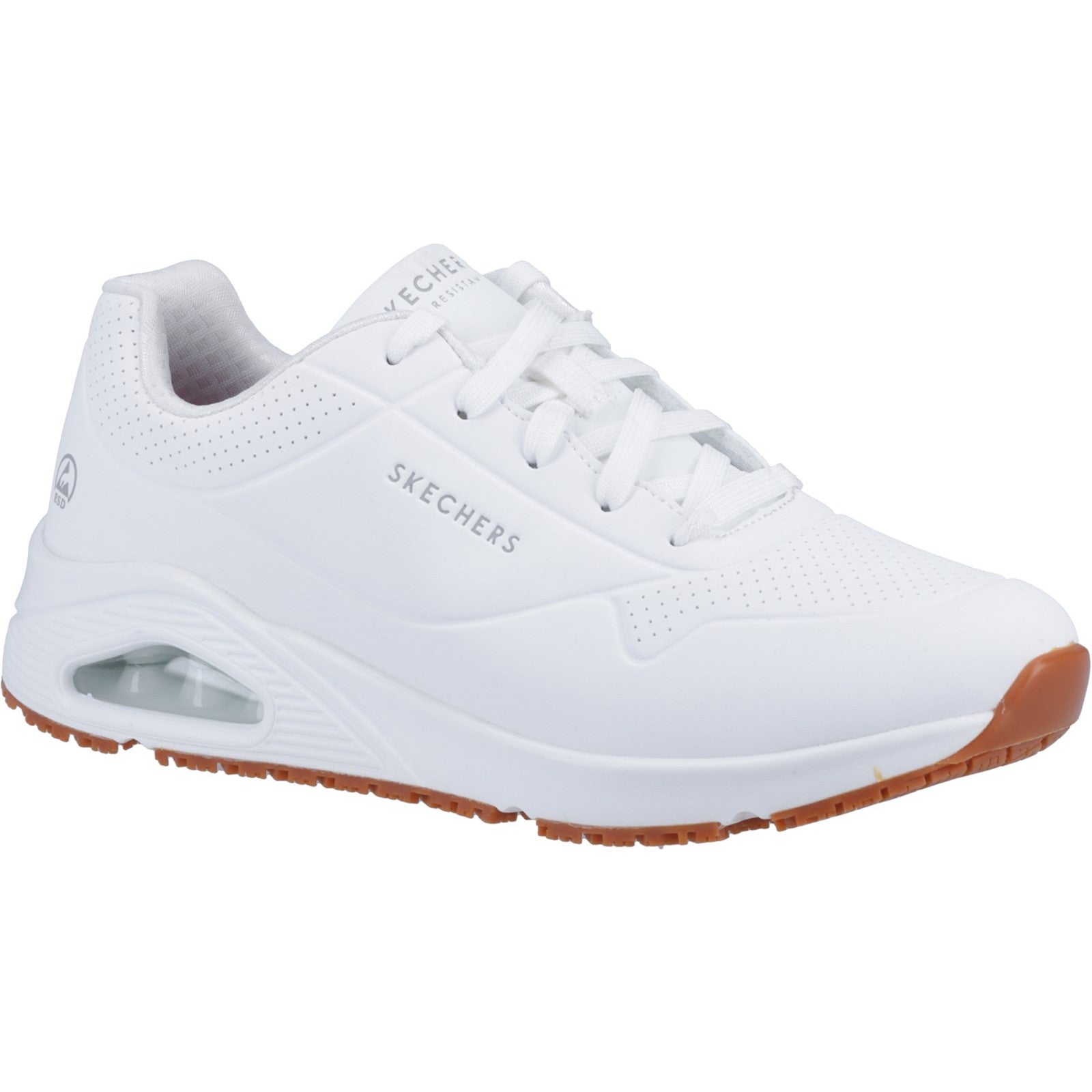 Work Relaxed Fit: Uno SR - Sutal Work Shoe - White