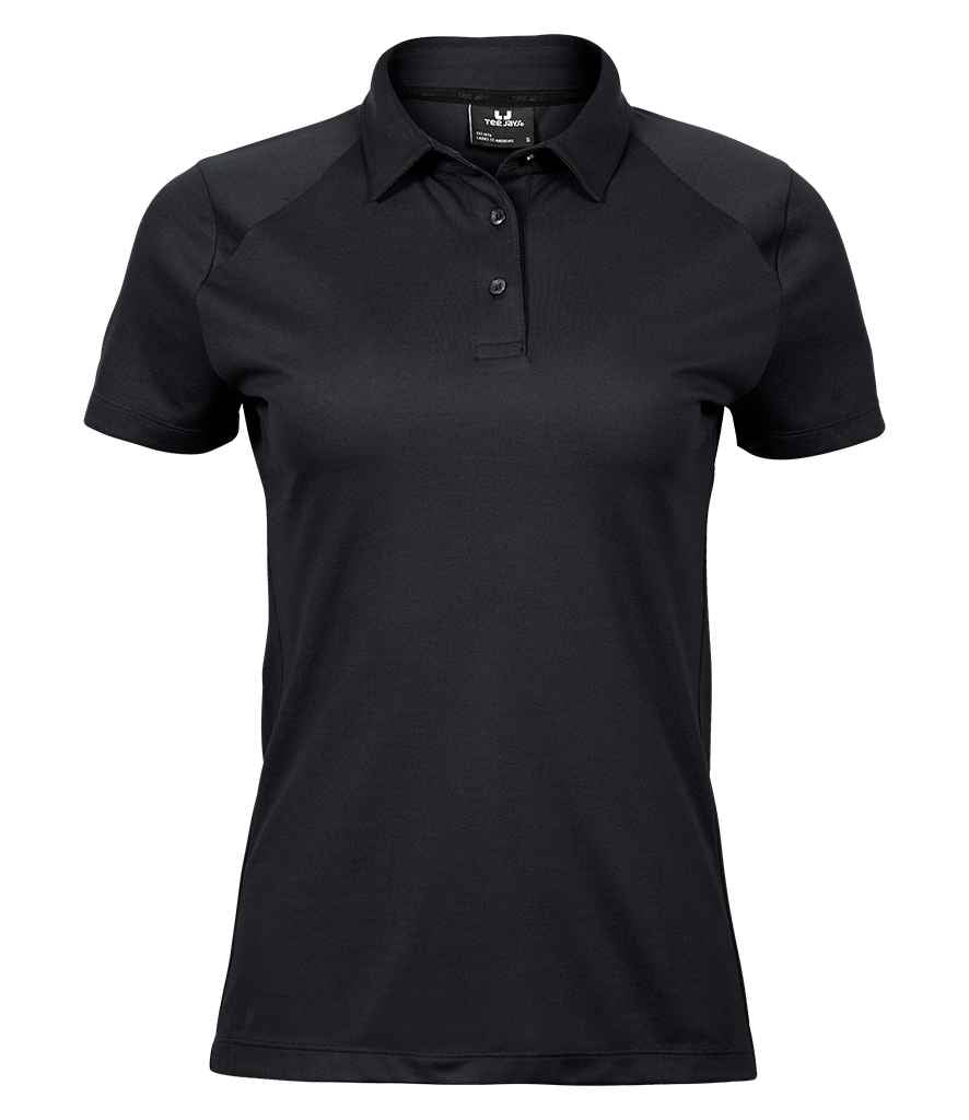 Tee Jays Ladies Luxury Sport Polo Shirt - Black