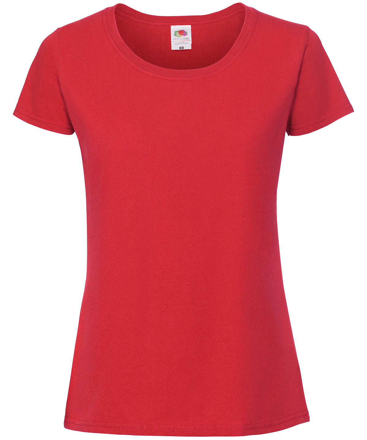 Lady-fit ringspun premium t-shirt - Red