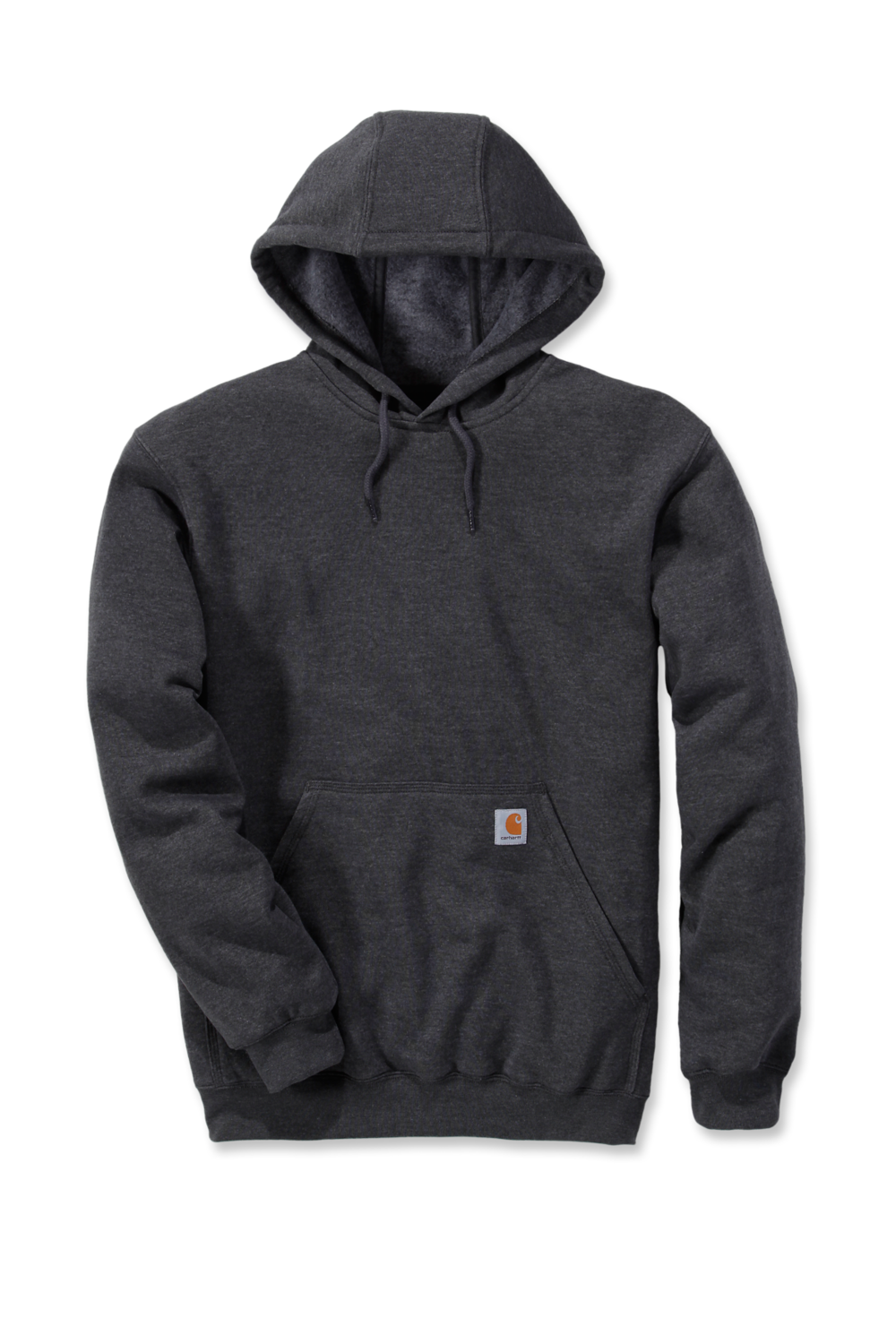 Loose Fit Midweight Hooded Sweatshirt - Carbon Heather