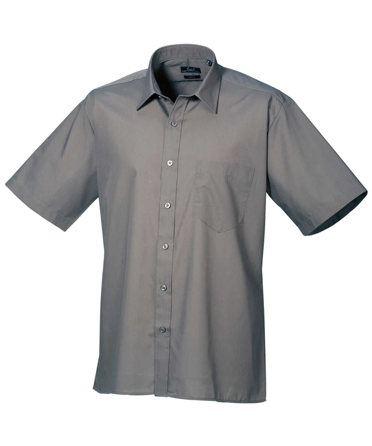 Short sleeve poplin shirt - Dark Grey