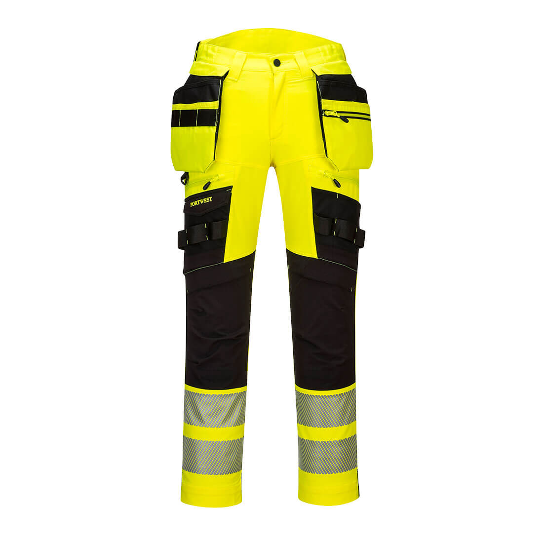 DX4 Hi-Vis Detachable Holster Pocket Trouser - Yellow/Black