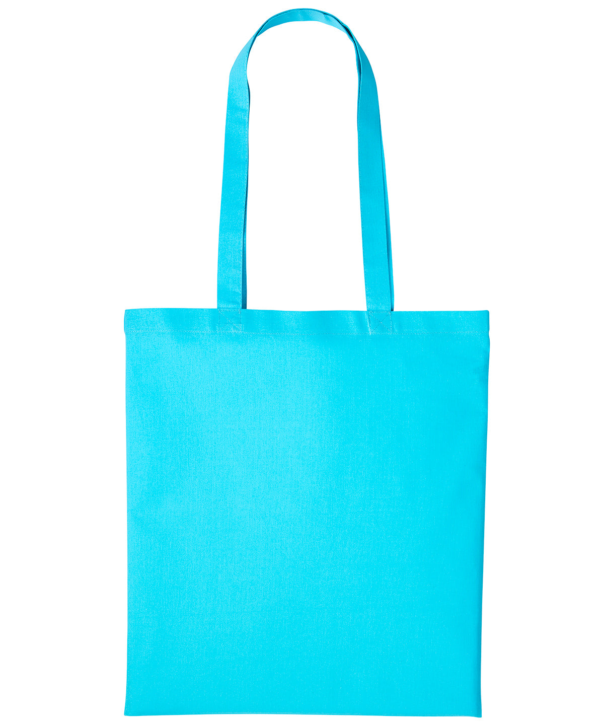Cotton shopper long handle - Turquoise