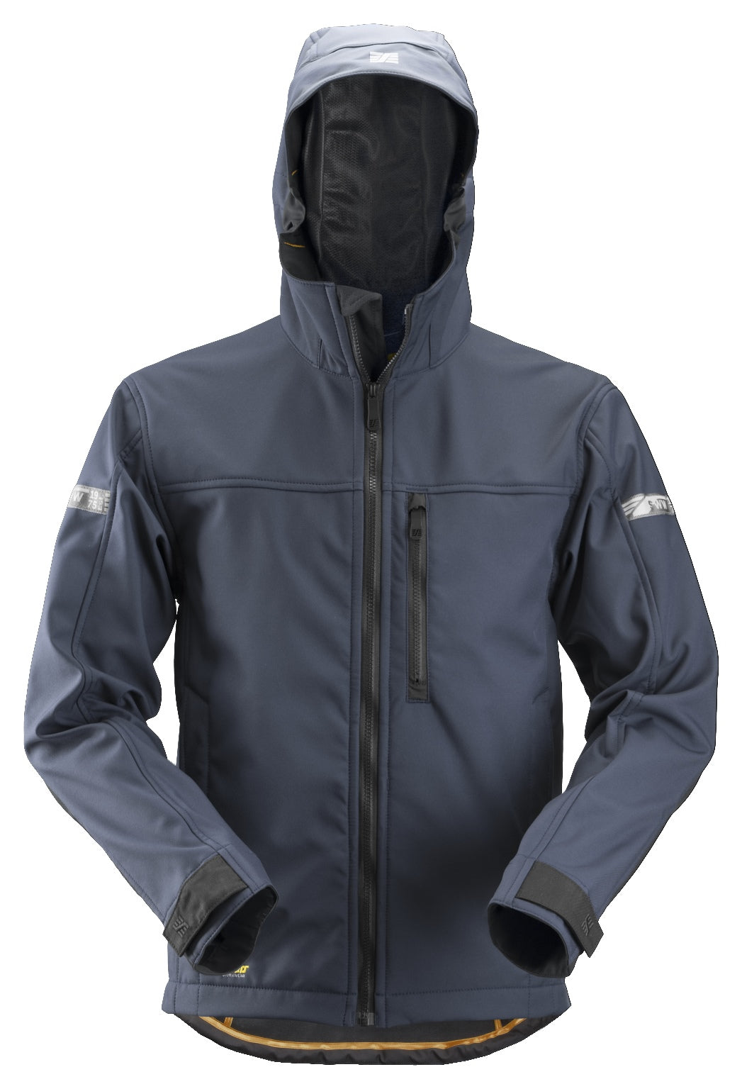 AllroundWork, Softshell Jacket with Hood - Navy\Black - 9504