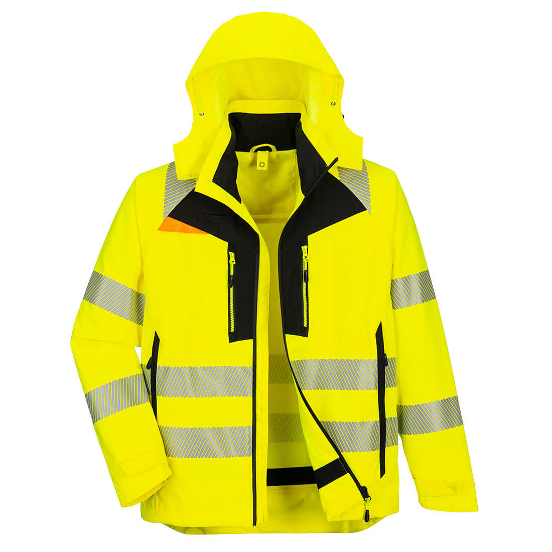 DX4 Hi-Vis 4-in-1 Jacket - Yellow / Black