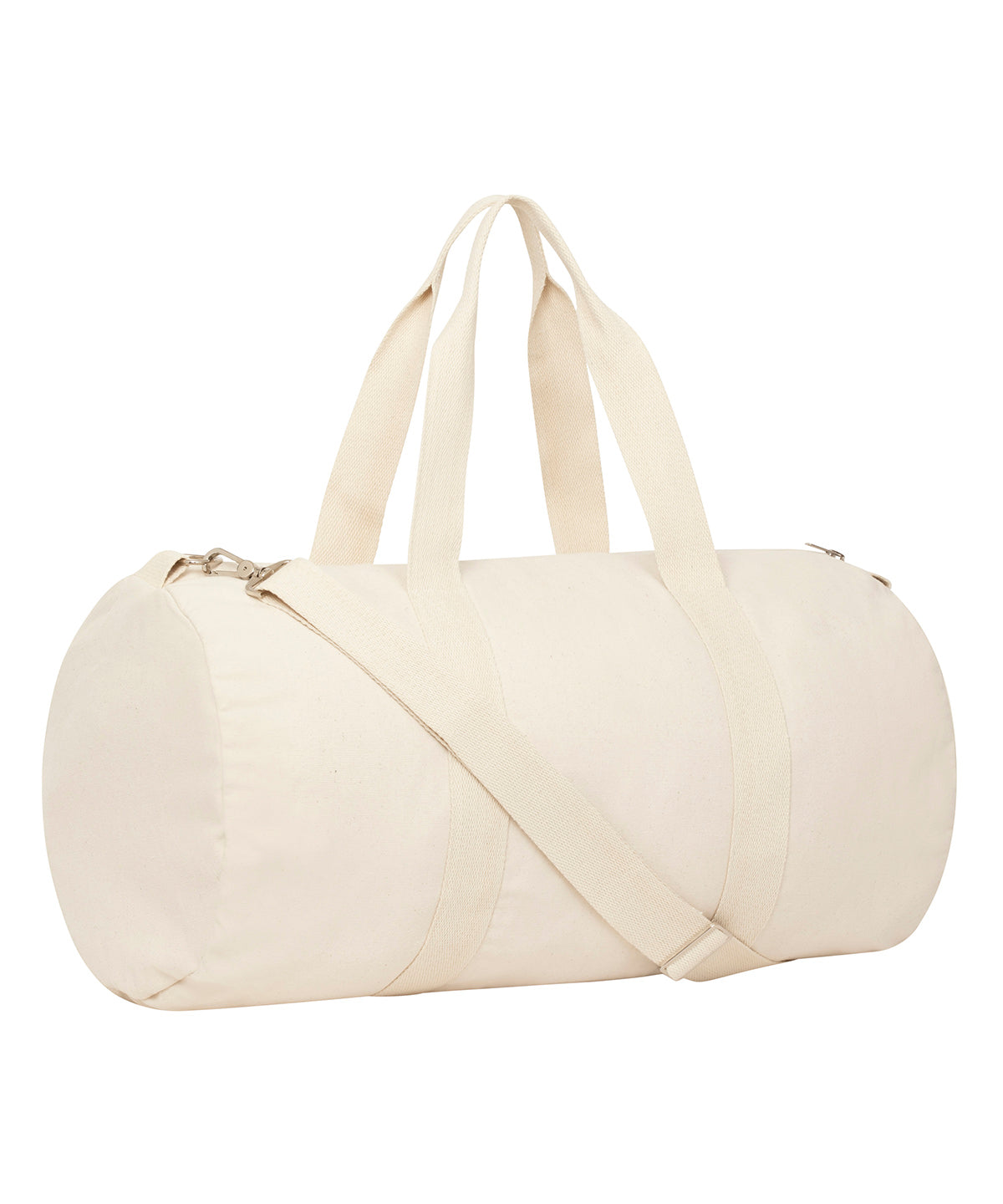 Duffle bag with canvas fabric (STAU892) - Natural