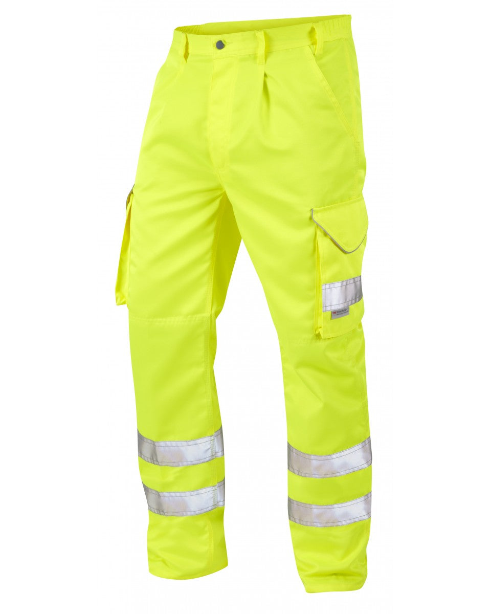 BIDEFORD ISO 20471 Cl 1 Poly/Cotton Cargo Trouser - HV Yellow