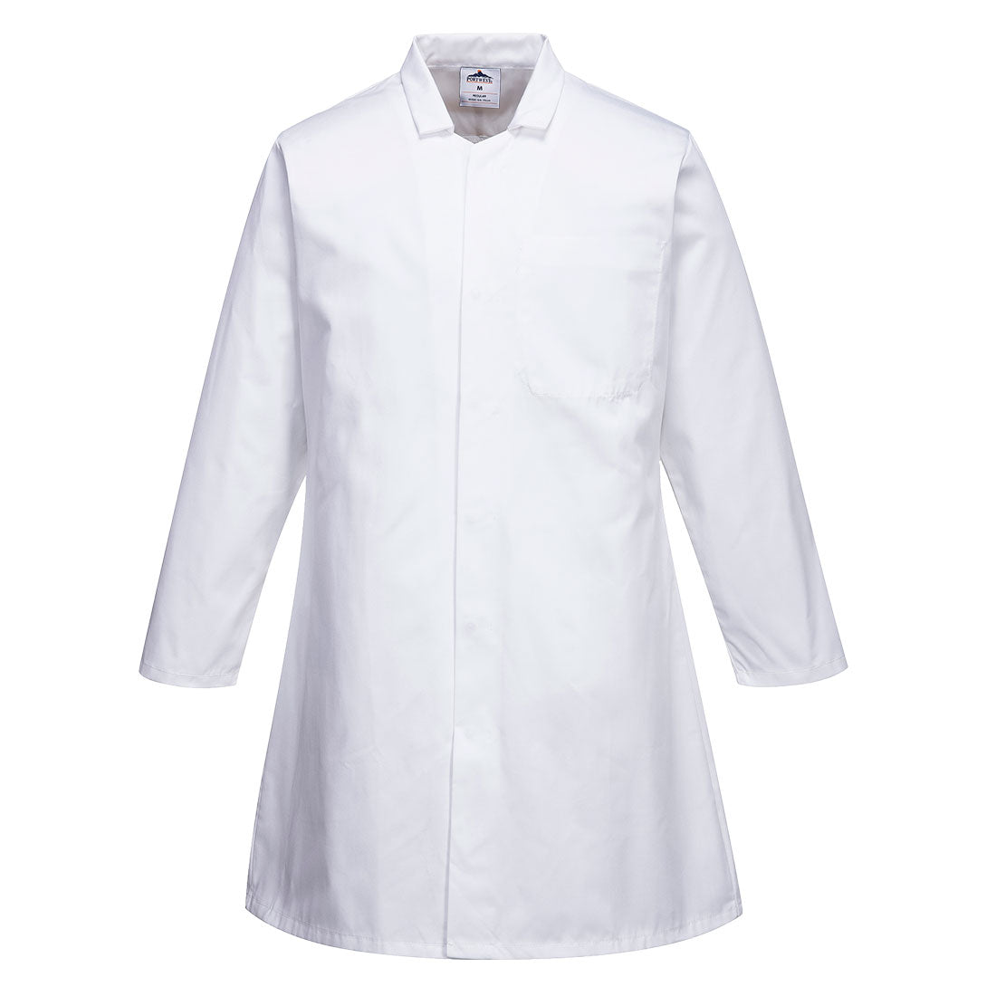 Men’s Food Coat, One Pocket - White