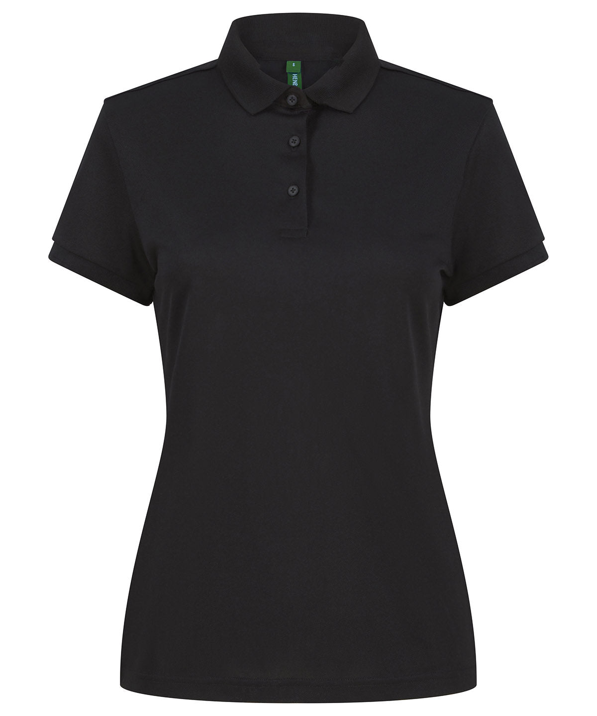 Women’s recycled polyester polo shirt - Black