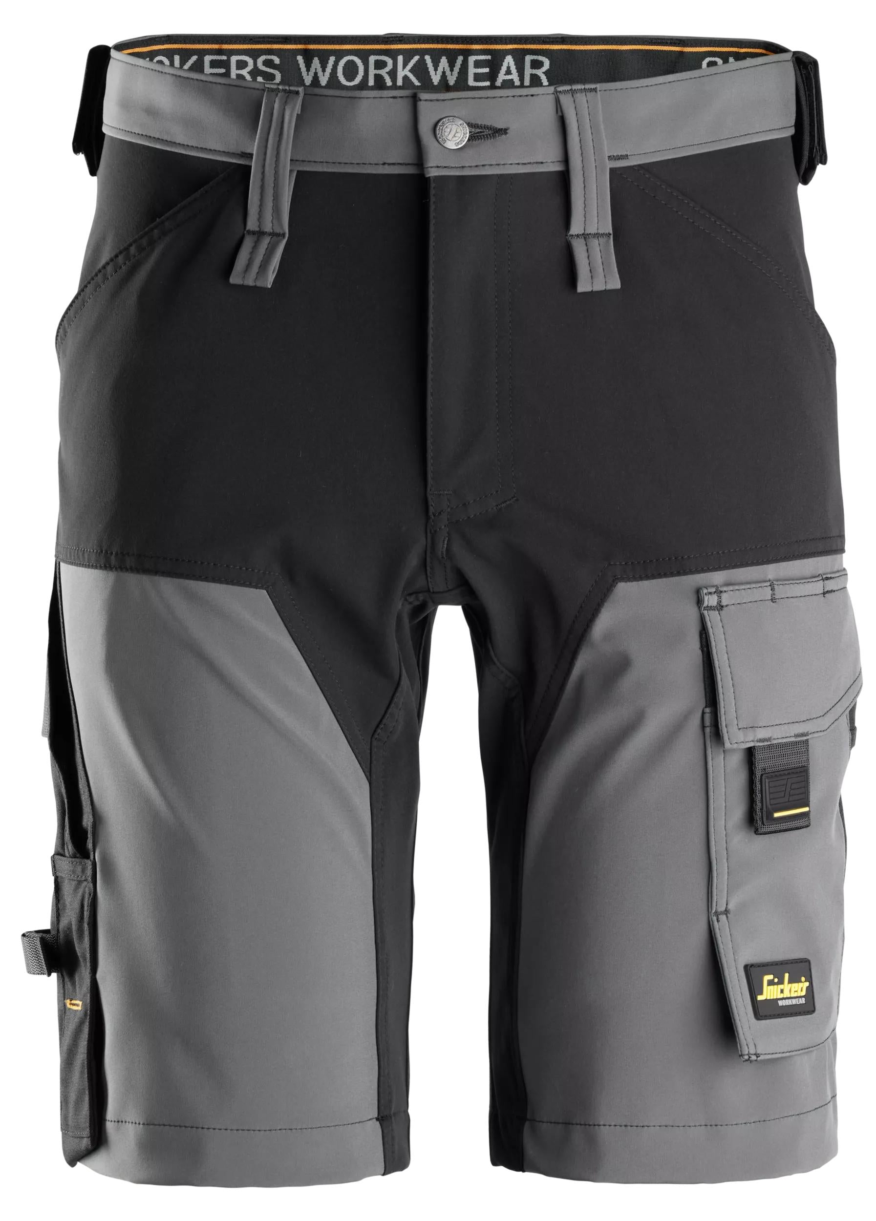 AllroundWork, 4-way Stretch Shorts - Steel grey\Black - 5804