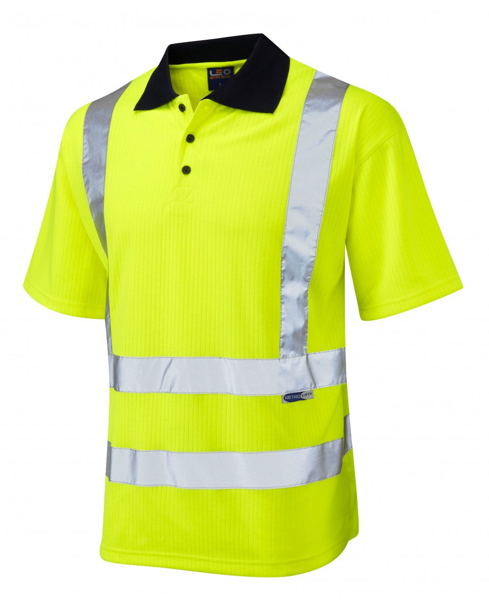 CROYDE ISO 20471 Cl 2 Comfort Polo Shirt - HV Yellow