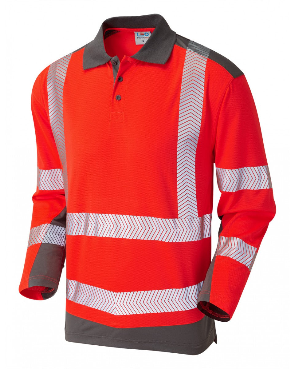 WRINGCLIFF ISO 20471 Class 2 Dual Colour Coolviz Plus Sleeved Polo Shirt
