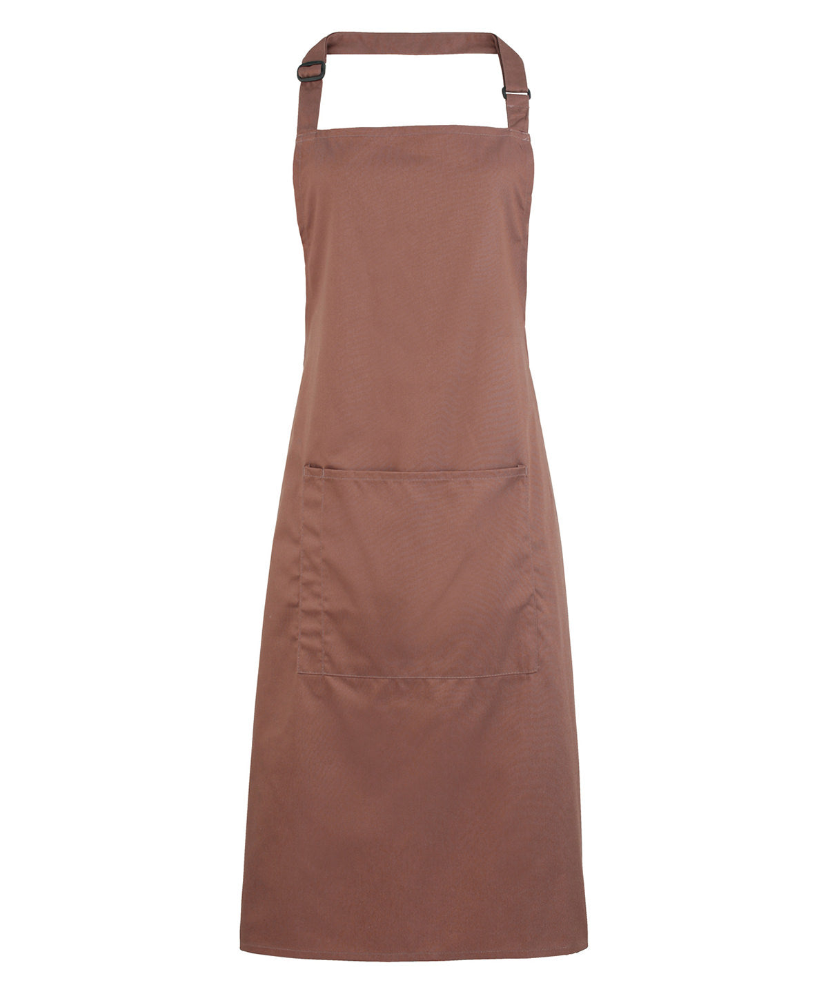 Colours Bib Apron with Pocket - Mocha