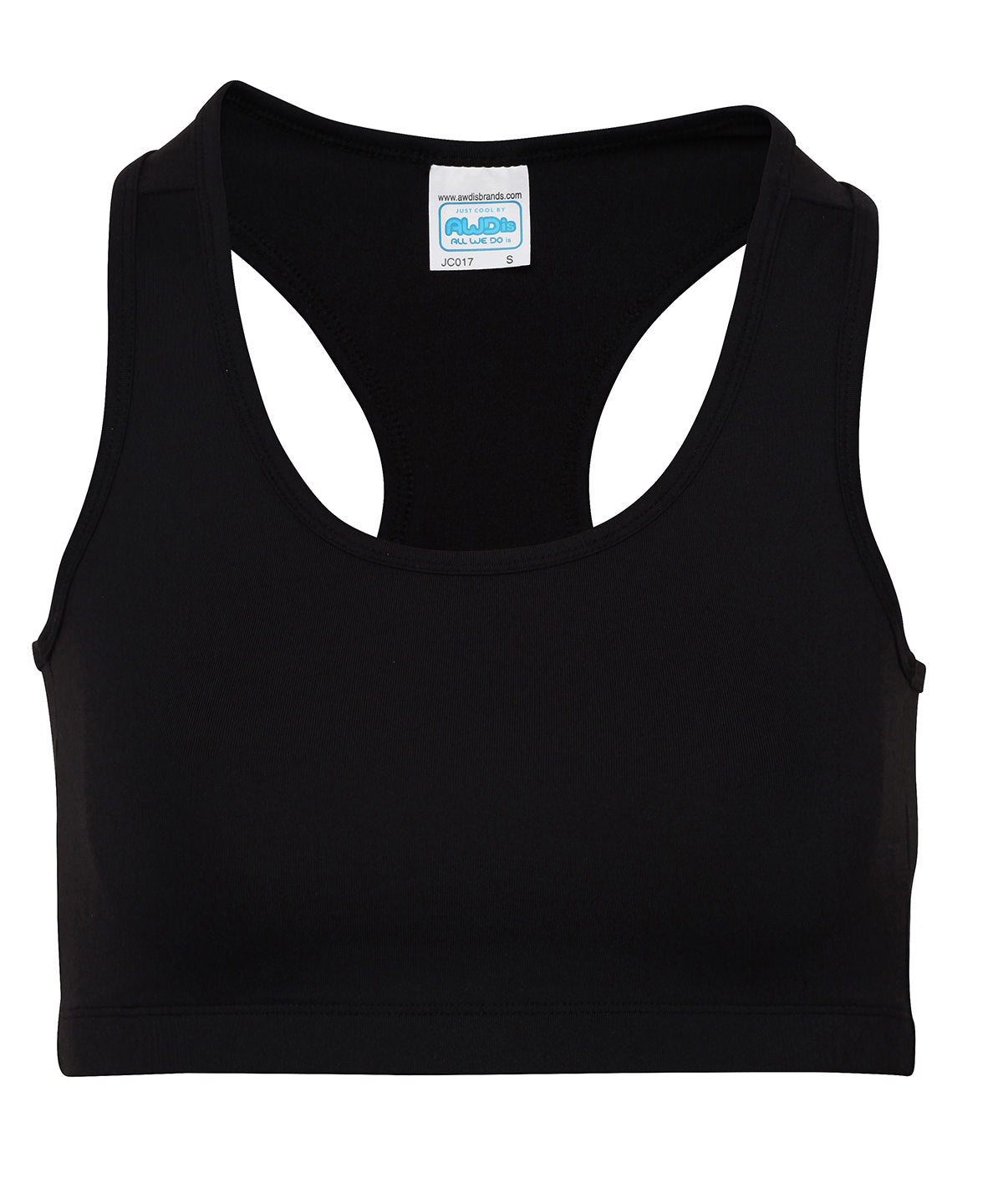 Women's Cool Sports Crop Top - Jet Black
