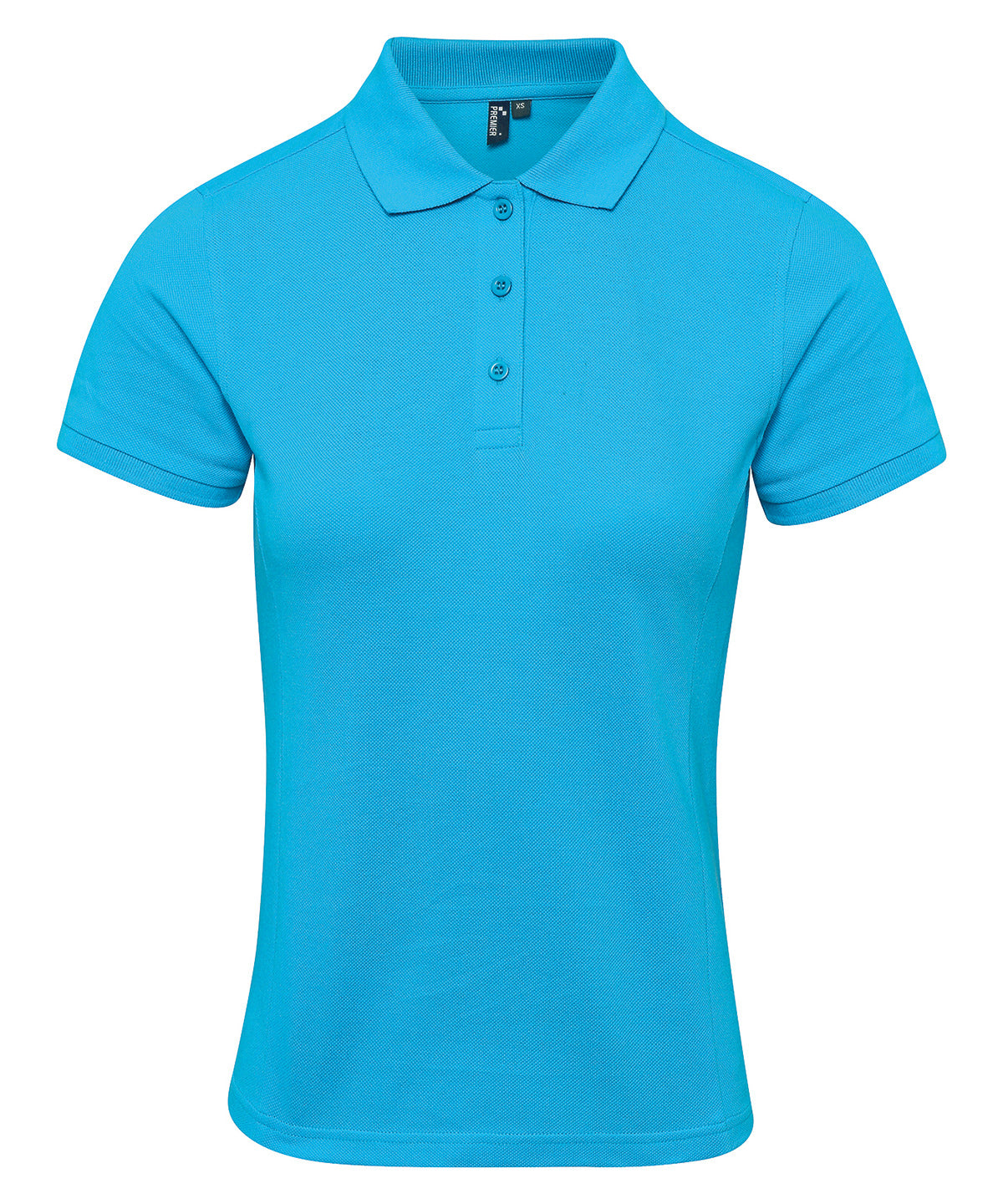 Women's Coolchecker plus piqué polo with CoolPlus® - Turquoise
