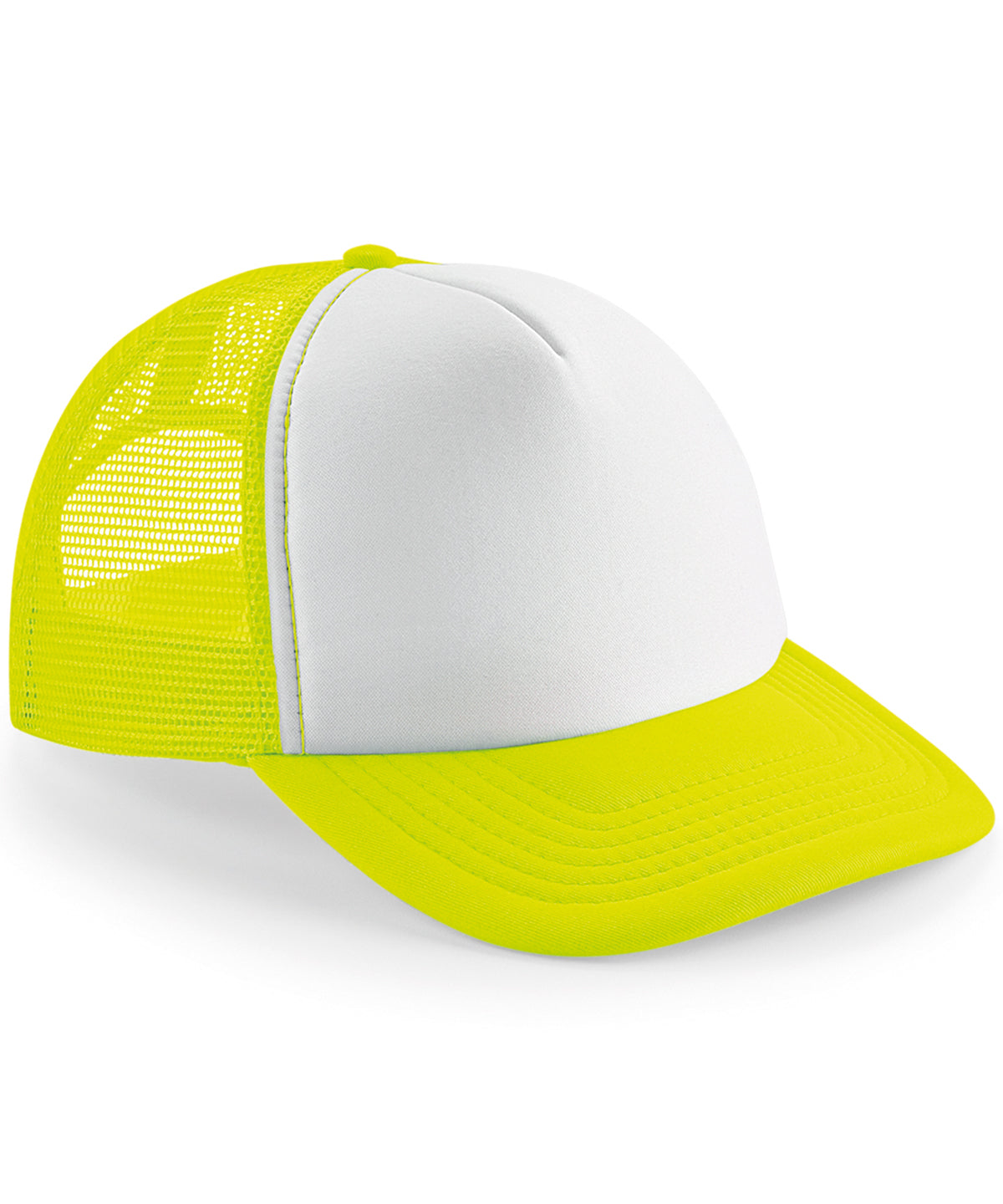 Vintage snapback trucker - Fluorescent Yellow/ White