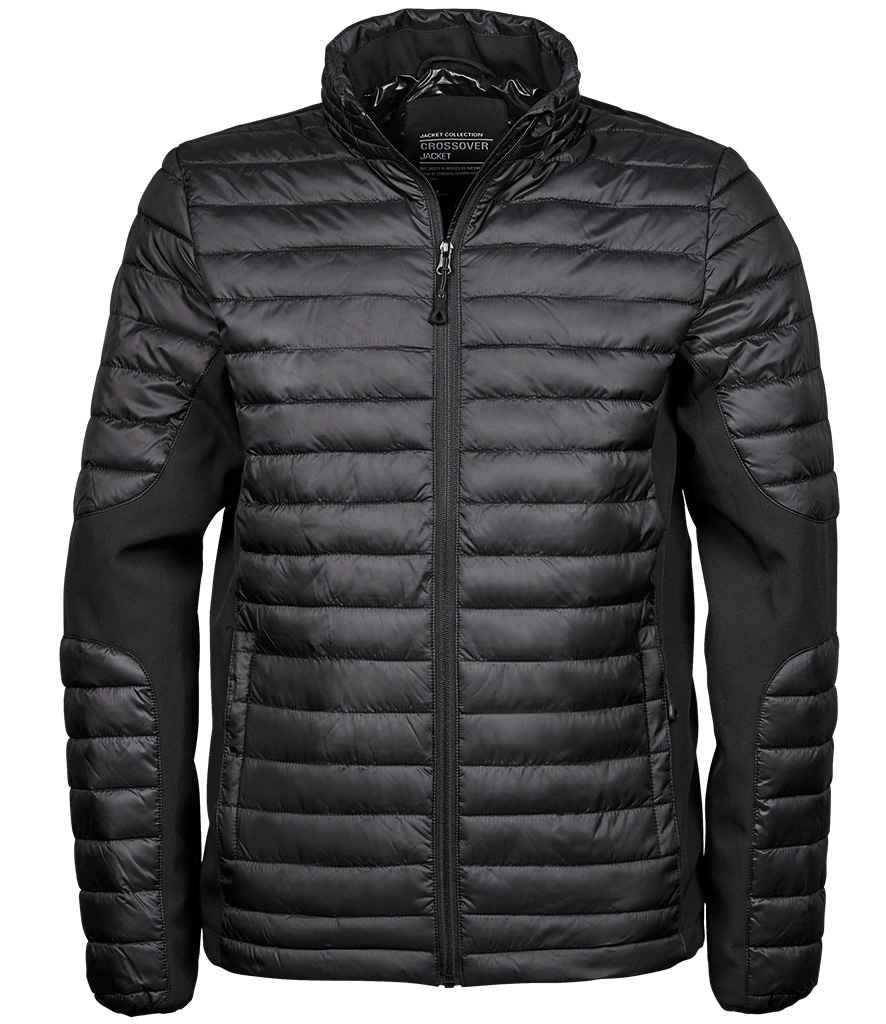 Tee Jays Crossover Padded Jacket - Black/Black