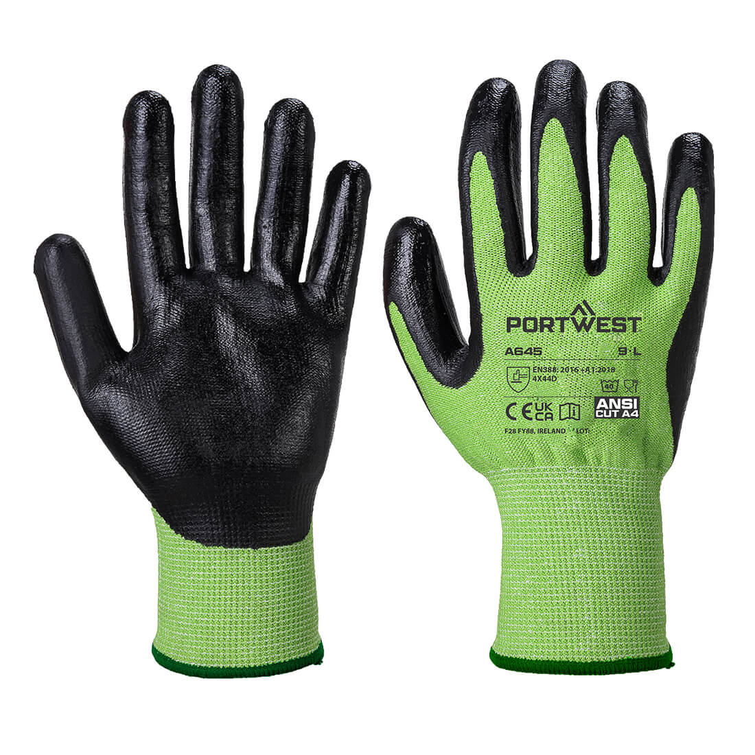 Green Cut - Nitrile Foam - Green/Black