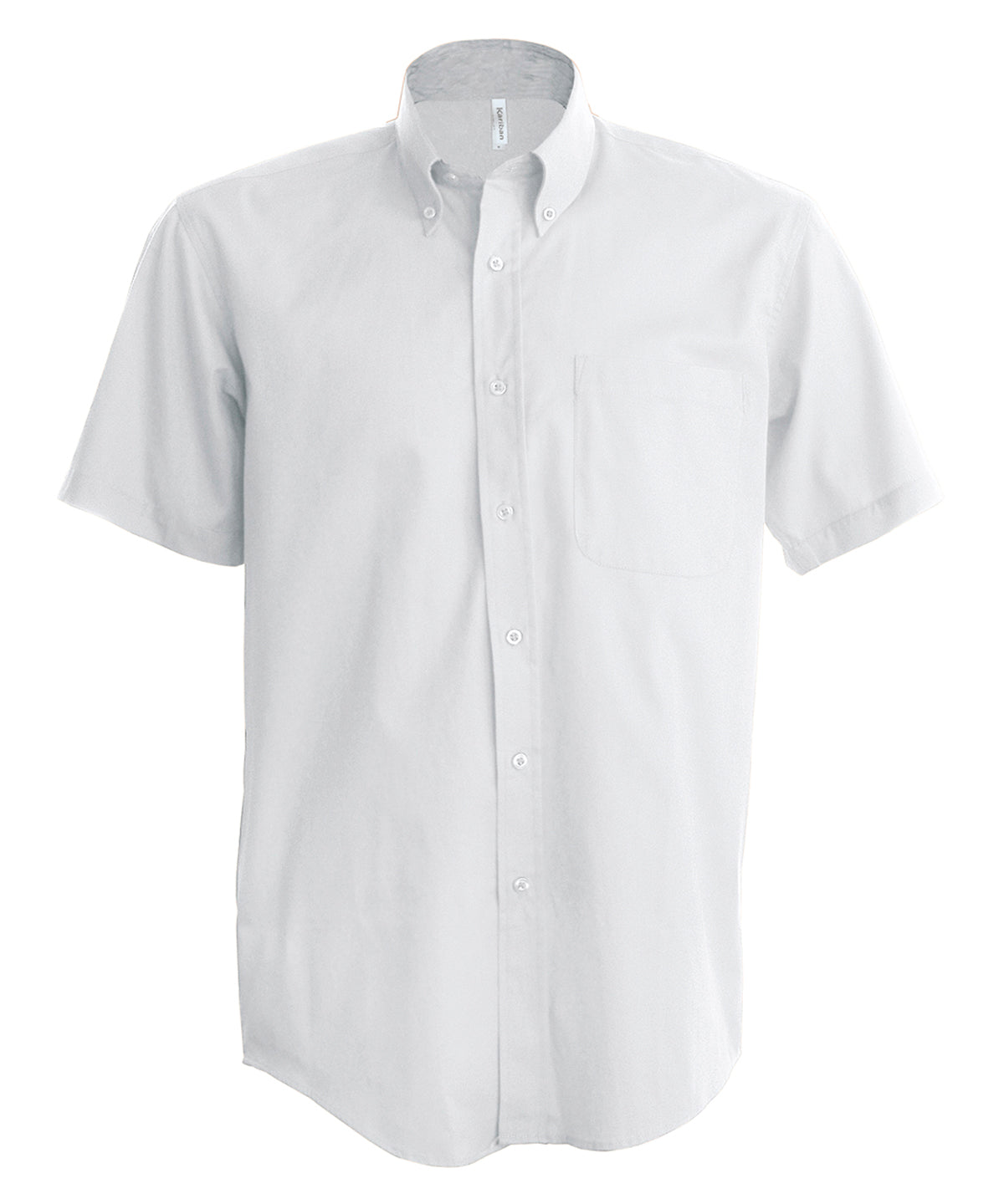 Men's short-sleeved Oxford shirt - White