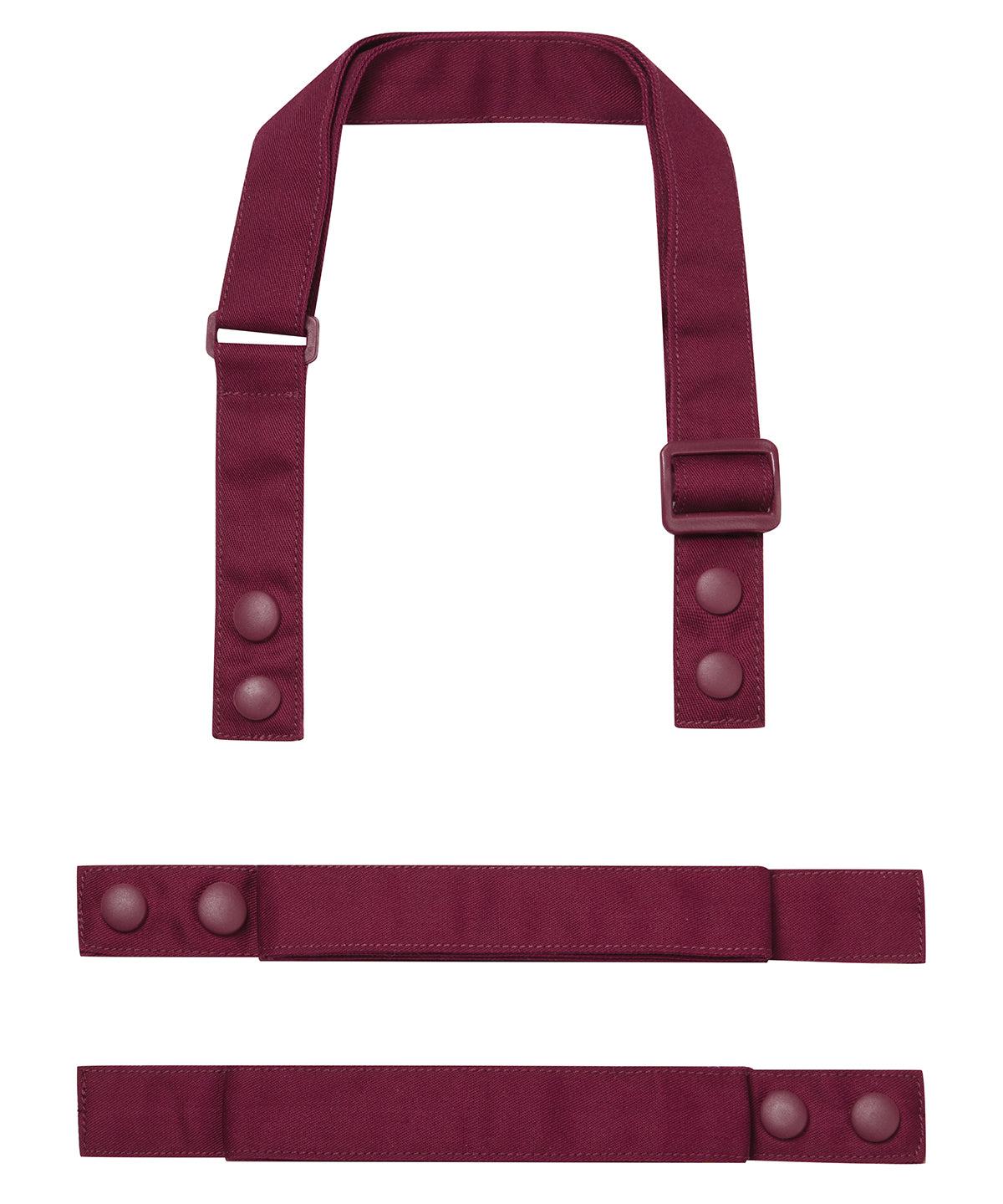Swap & Pop' Customisable Apron - Straps - Burgundy
