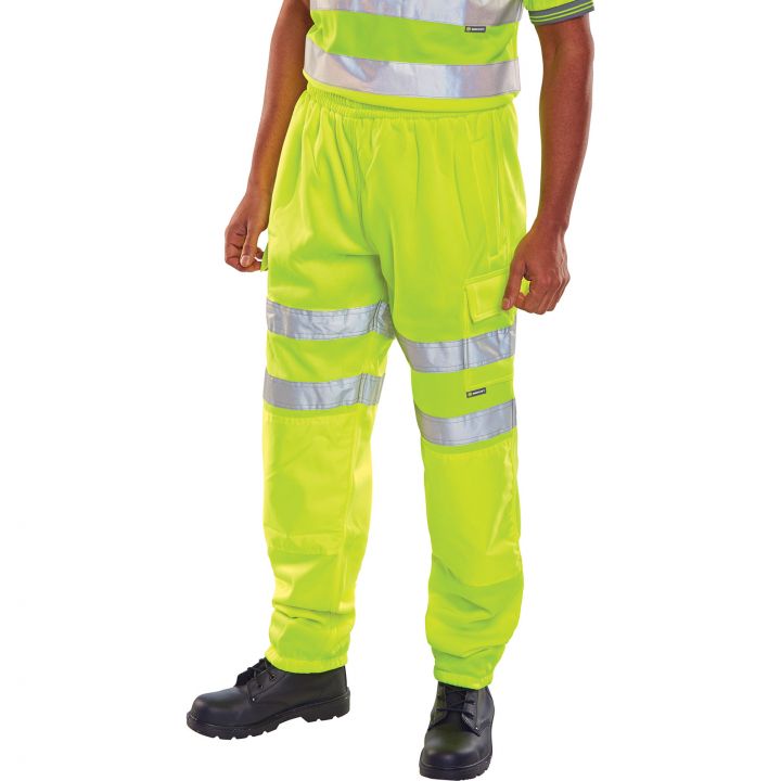 HI VIZ SWEAT JOG BOTTOM OR - Saturn Yellow