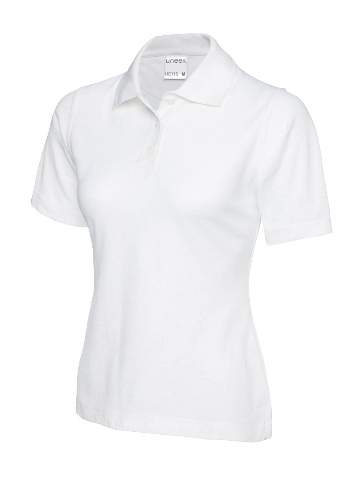 Ladies Ultra Cotton Poloshirt - White