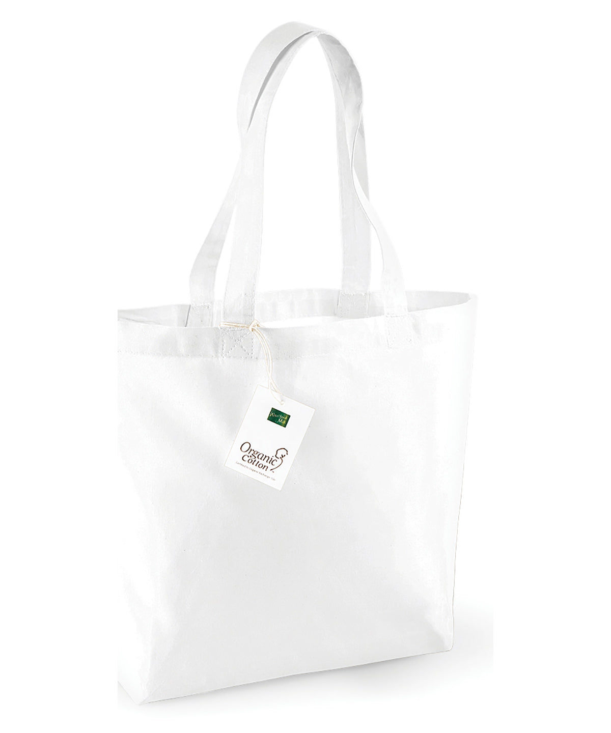 Organic cotton shopper - White