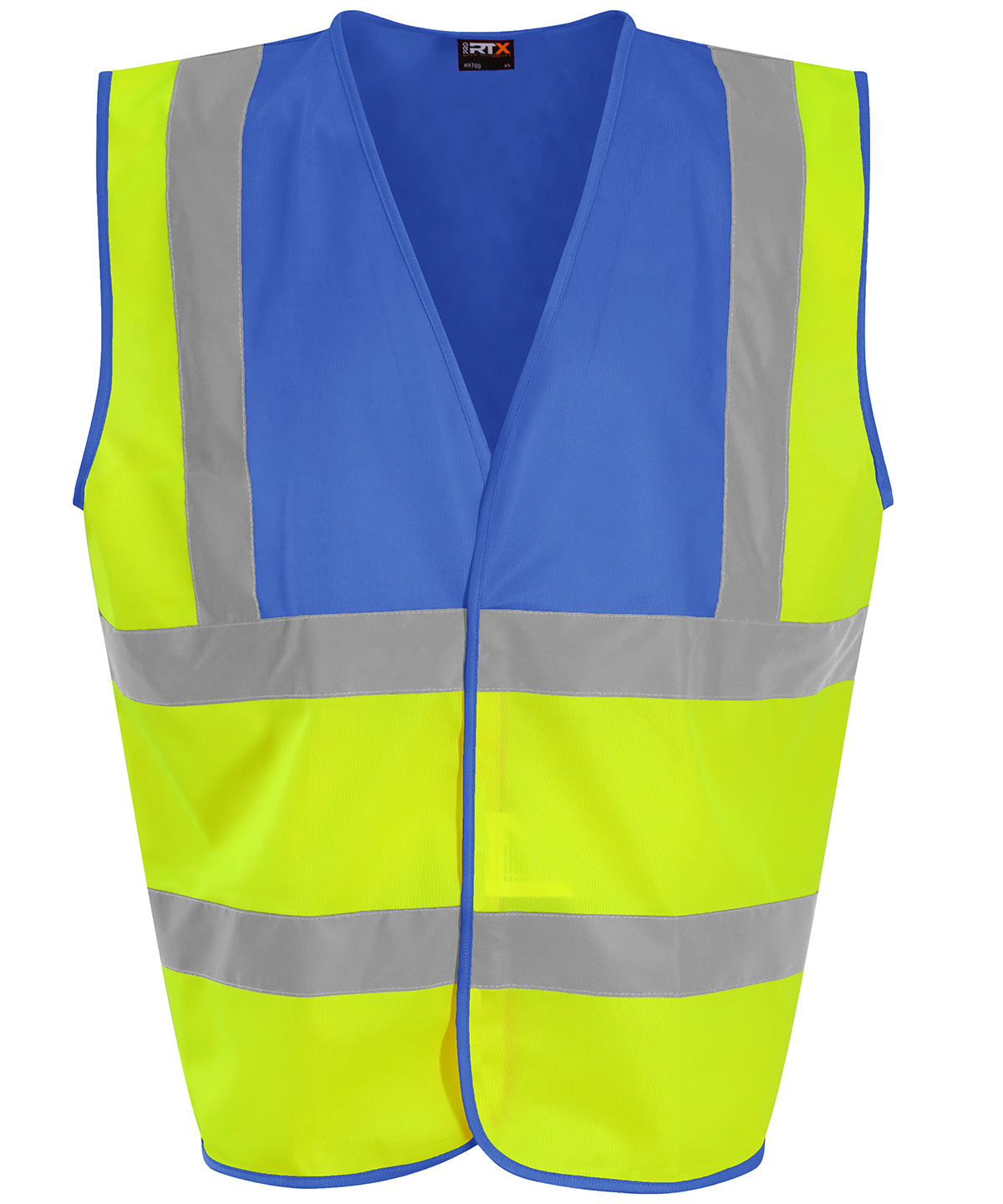 Hi-Vis Waistcoat - HV Yellow/ Royal Blue