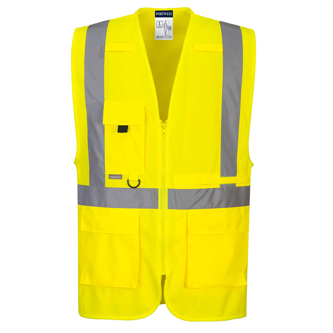 Hi-Vis Tablet Pocket Executive Vest - Yellow