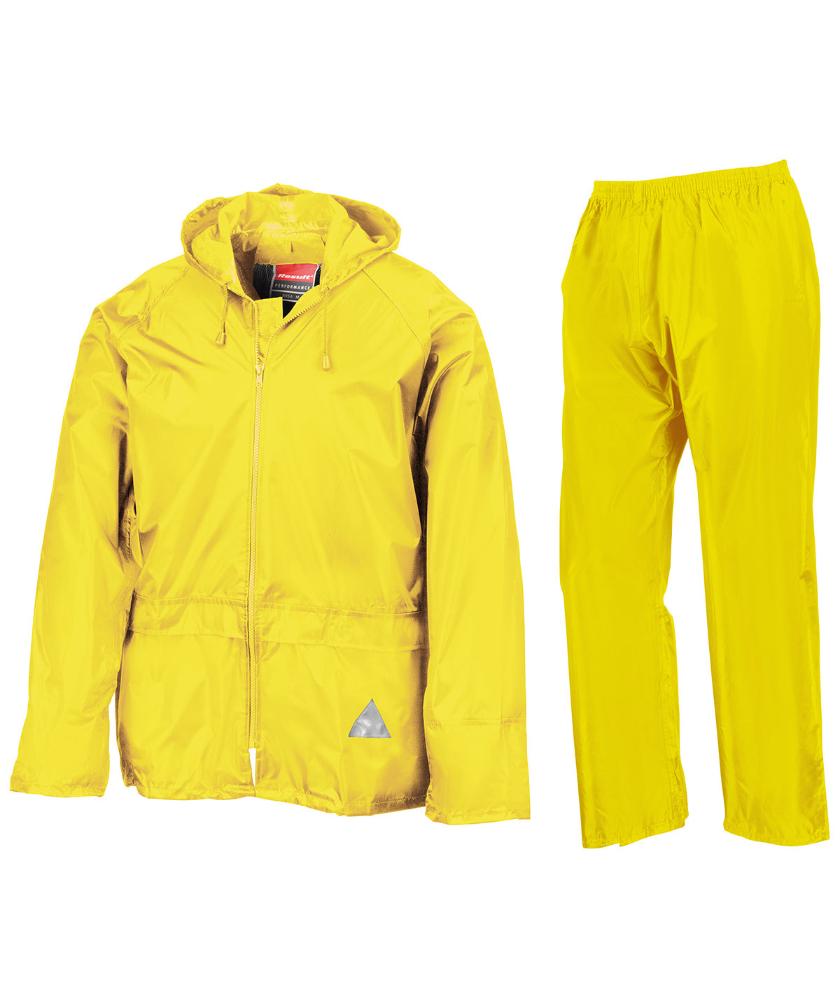 Waterproof jacket and trouser set - Neon Yellow