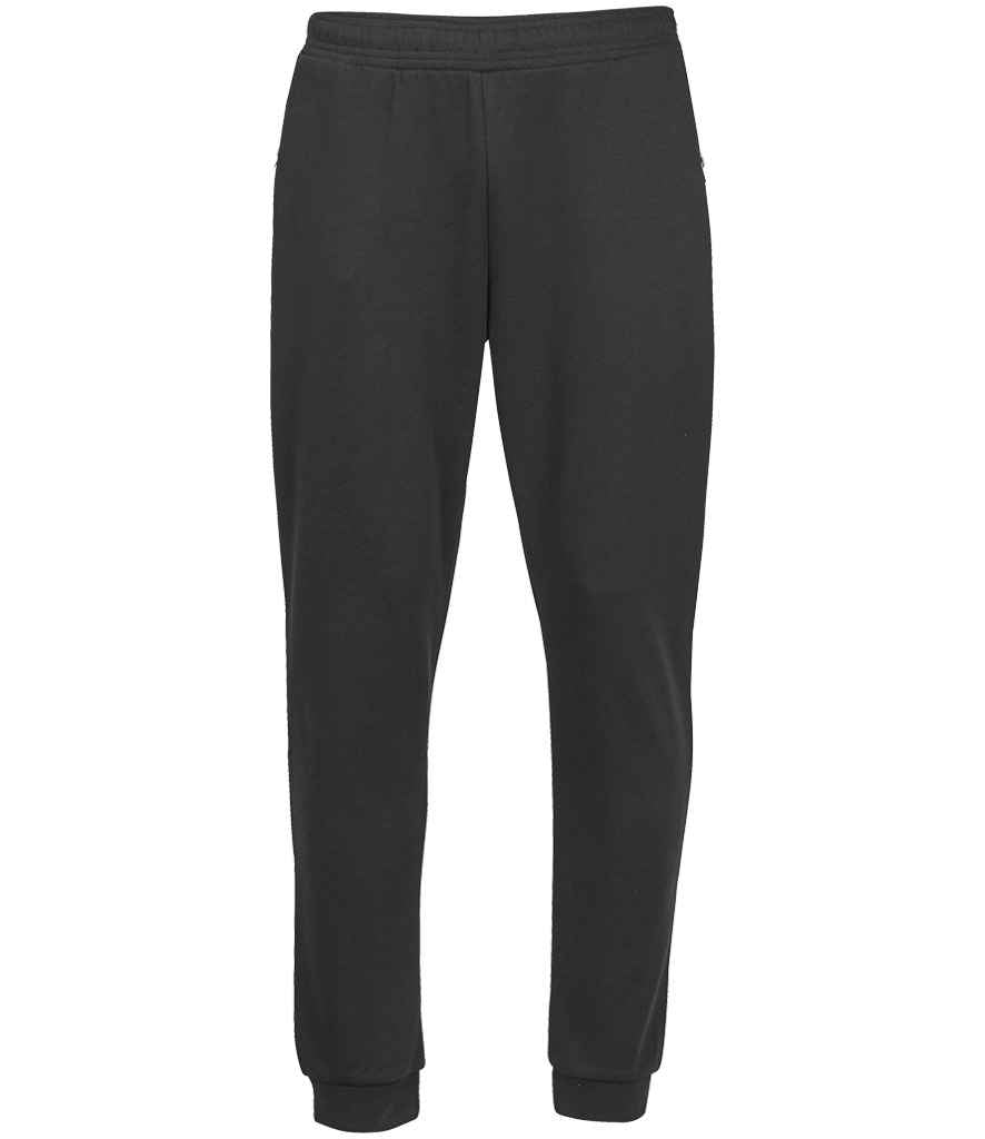 Tee Jays Ribbed Interlock Sweat Pants - Black