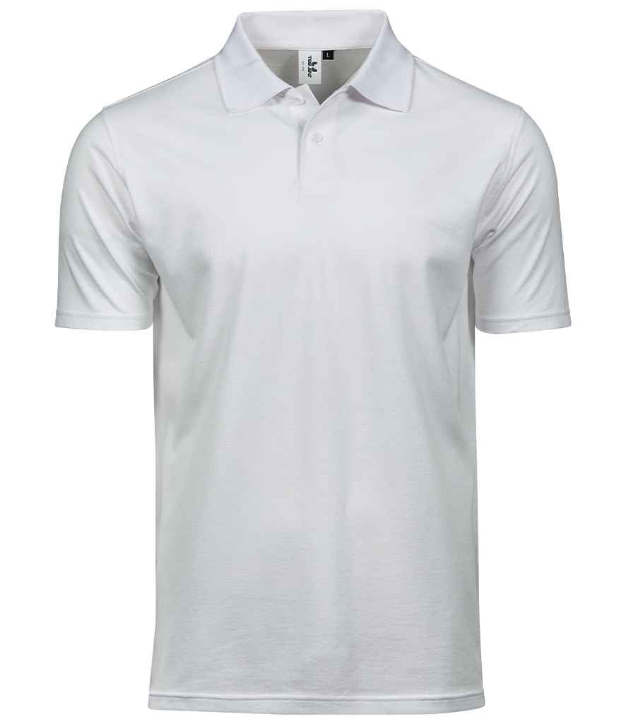 Tee Jays Power Organic Piqué Polo Shirt - White