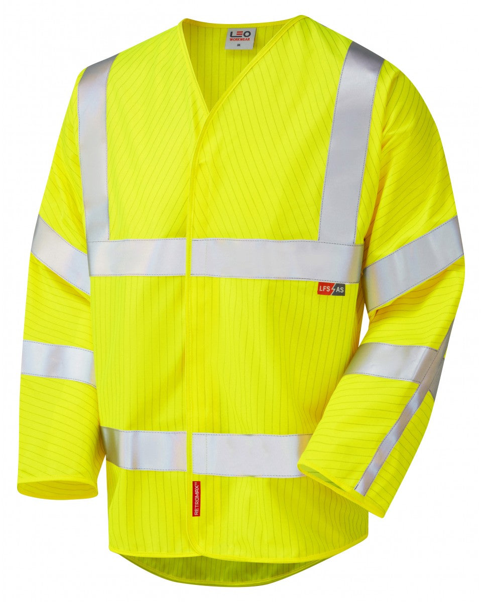 MESHAW ISO 20471 Cl 3 LFS Sleeved (EN 14116/EN 1149) - HV Yellow
