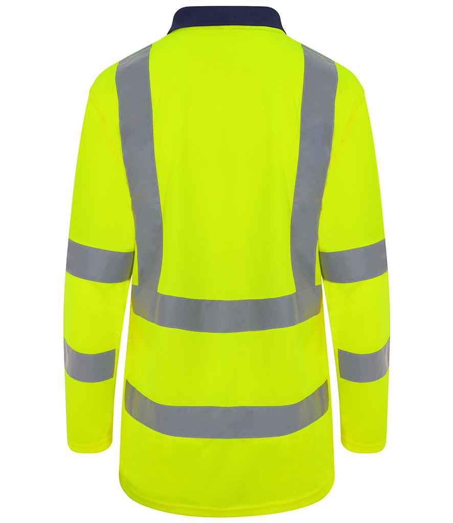 Hi-Vis Long Sleeve Polo Shirt