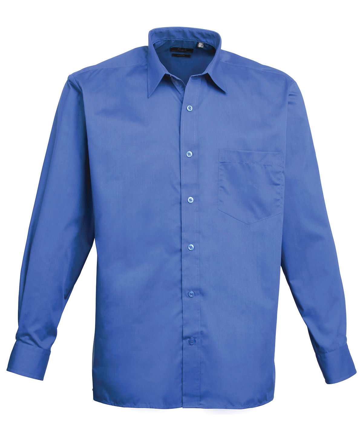 Long sleeve poplin shirt - Royal