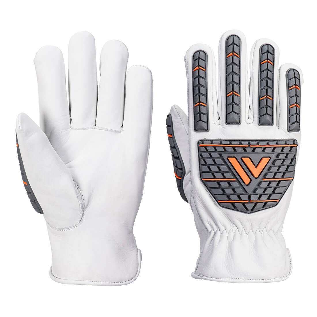 Impact 110 Cow Leather Glove - White