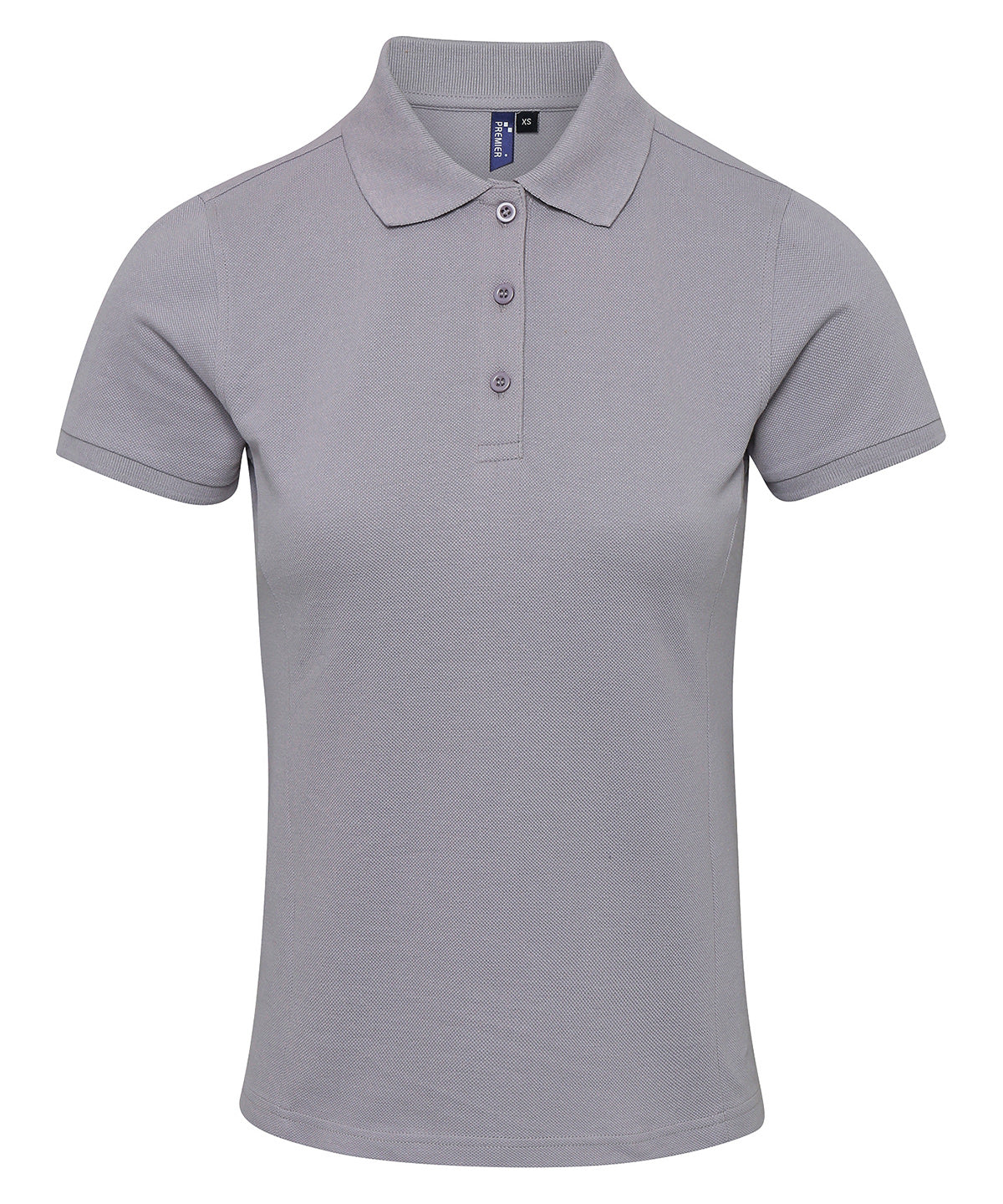 Women's Coolchecker plus piqué polo with CoolPlus® - Silver