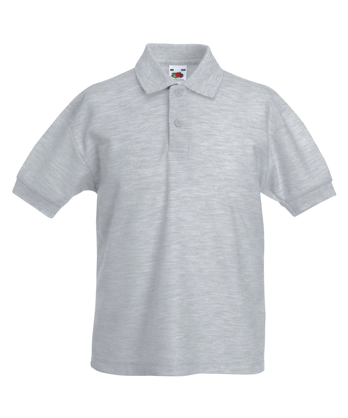 Kids 65/35 piqué polo - Heather Grey