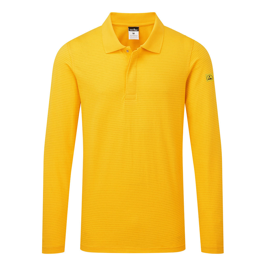Anti-Static ESD Polo L/S - Deep Yellow