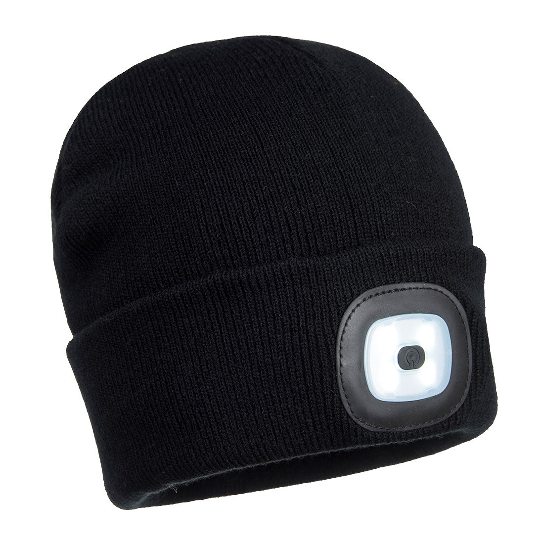 Beanie USB Rechargeable LED Head Light - Black