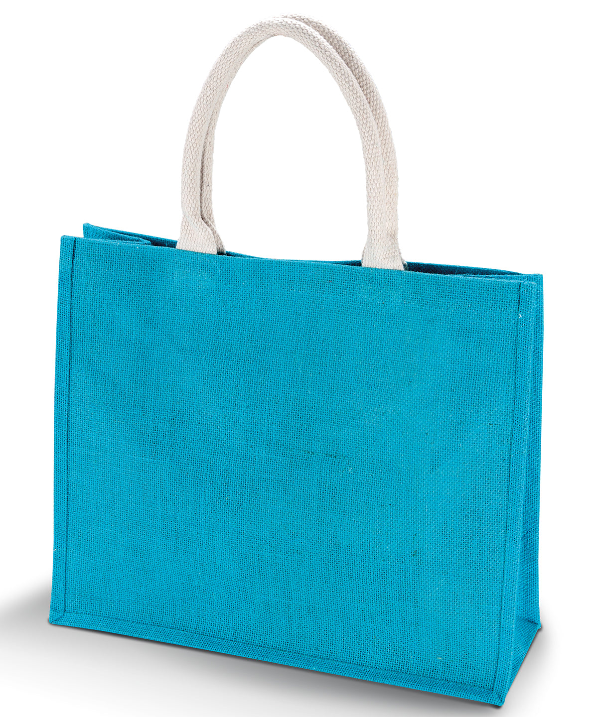 Jute beach bag - Turquoise