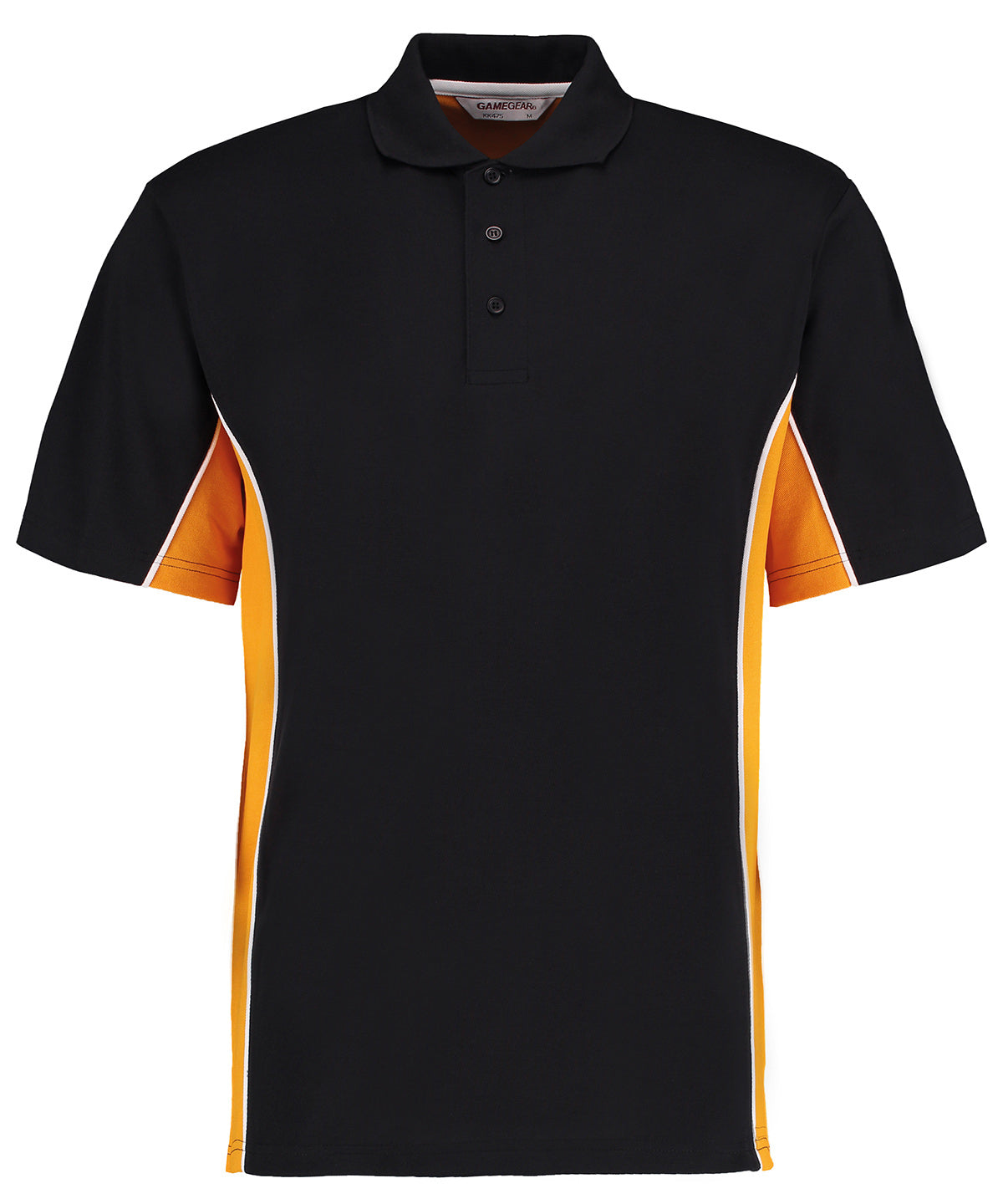 Track polo (classic fit) - Black/Gold/White