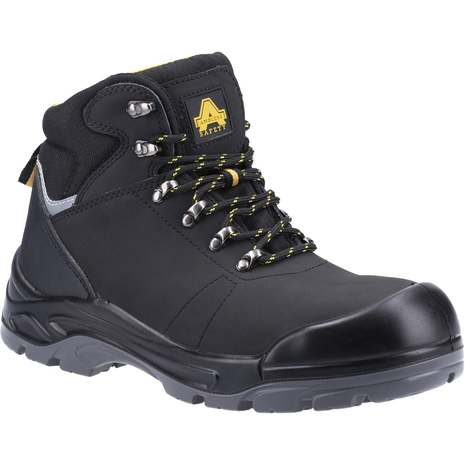 AS252 Lightweight Water Resistant Leather Safety Boot - Black