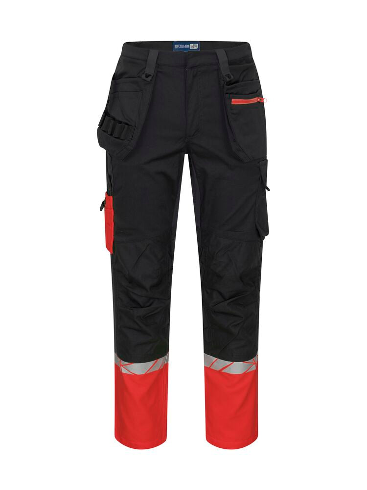 7509 WORKPANT (kneeprotector pockets + hp)
7509 WORKPANT (kneeprotector pockets + hp) 9910-VIZ - Black/Red