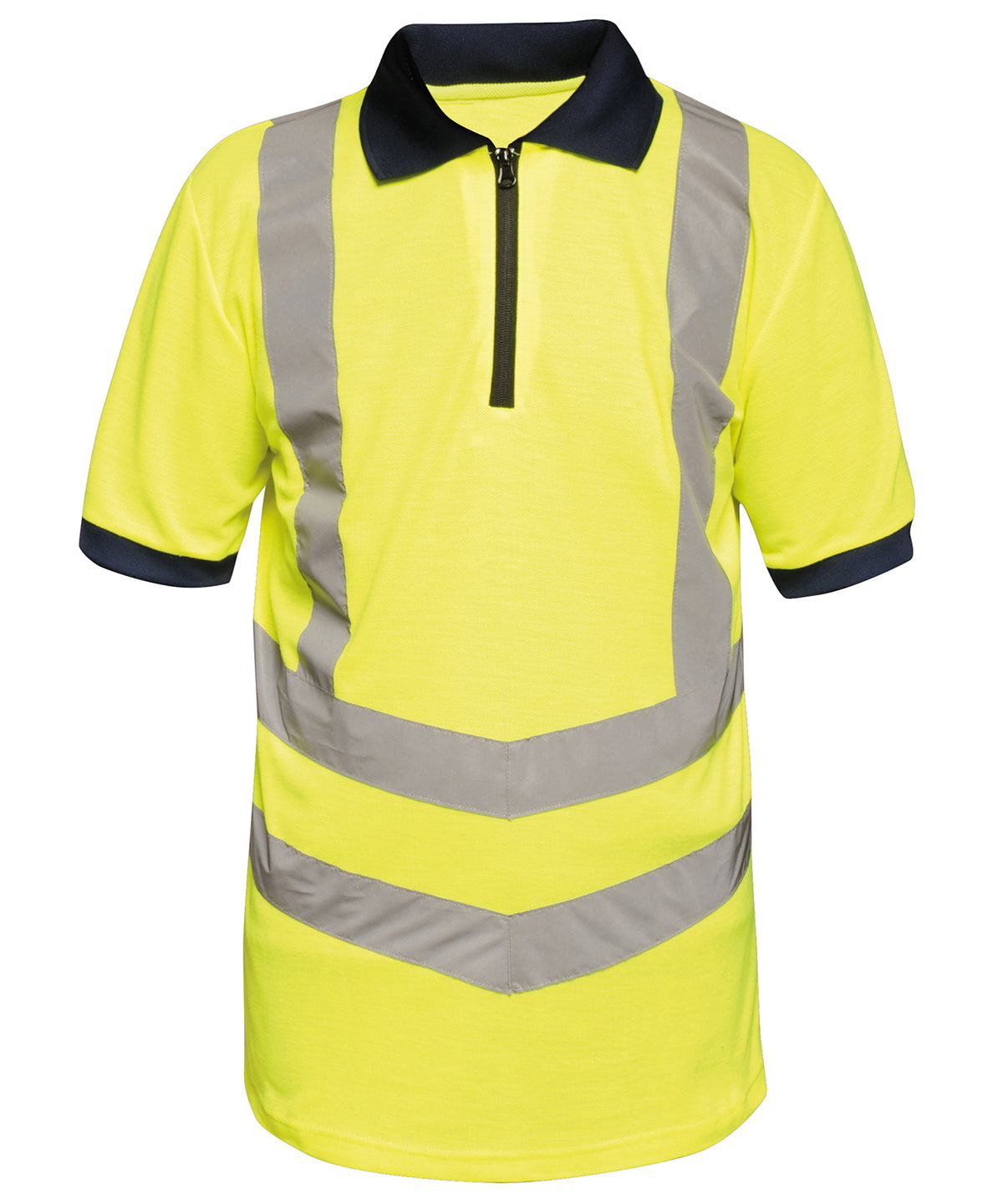 Hi-Vis Pro Polo - Yellow/ Navy