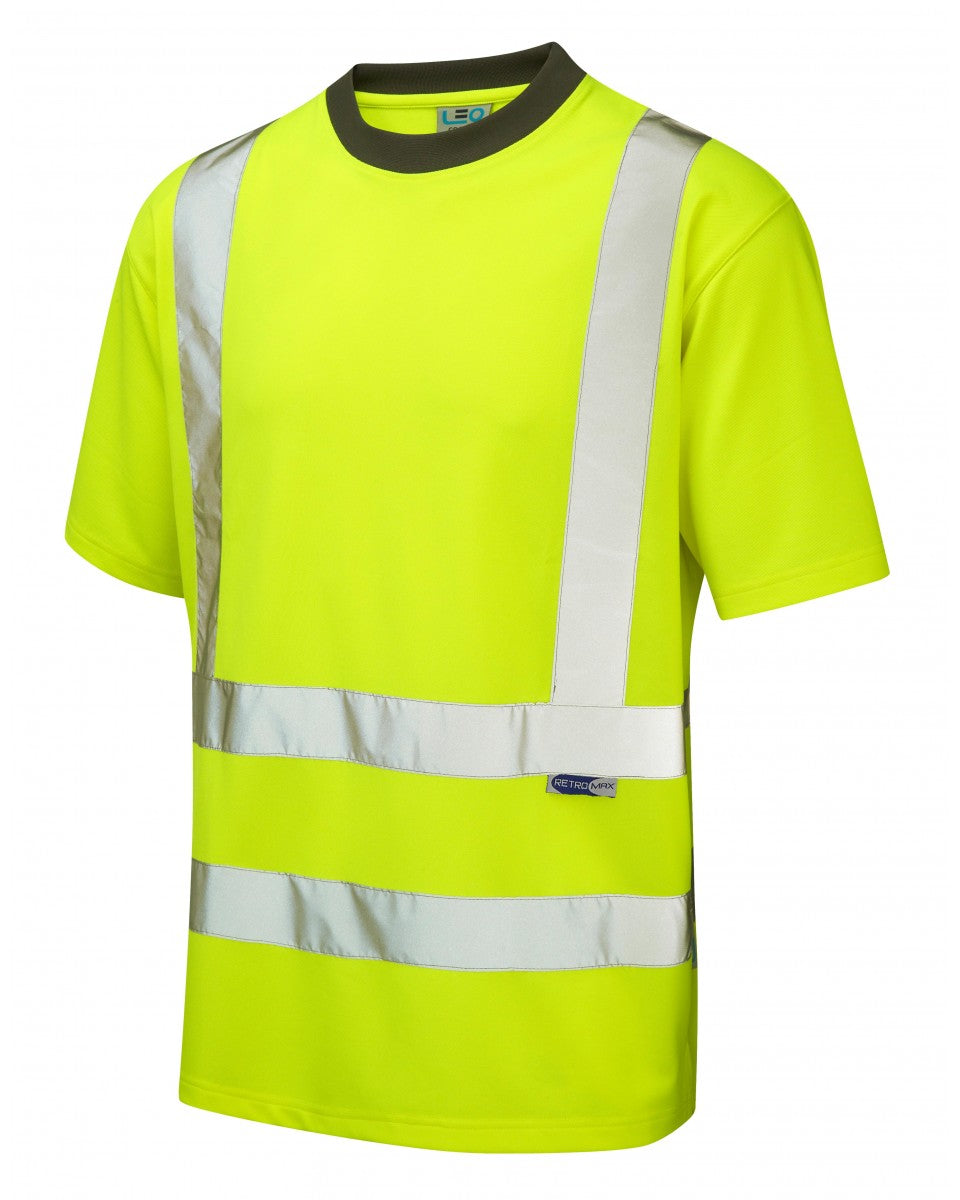 BRAUNTON ISO 20471 Cl 2 Coolviz T-Shirt (EcoViz) - HV Yellow